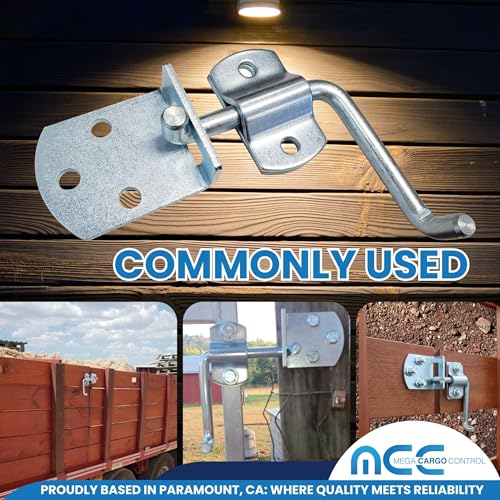 Straight Stake Latch for Trailers, Gates & Fencing, 4 Pack - size: Set of 4