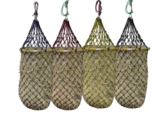 Derby Originals Quik-Fil 48” Slow Feed Poly Rope Hanging Hay Net with 2x2” Holes - color: Royal Blue