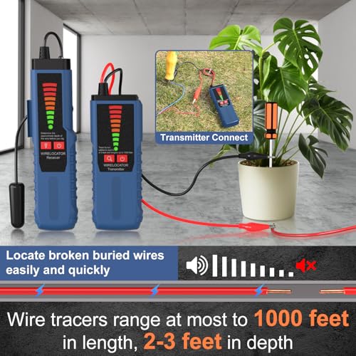 F04 Underground Cable Locator, Breakpoint Locator Tracker - color: Blue