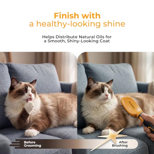 Deshedding Dog Brush Grooming Kit for Dogs & Cats, All Coat Types