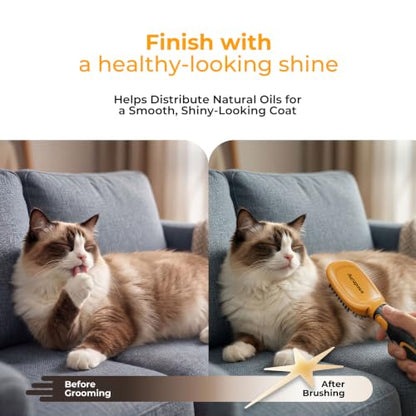 Deshedding Dog Brush Grooming Kit for Dogs & Cats, All Coat Types
