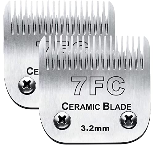 2PC 7FC Blade Dog Grooming Blade Compatible with Andis Dog Clipper - color: 2pc 7fc:1/8''(3.2mm)
