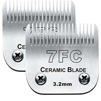 2PC 7FC Blade Dog Grooming Blade Compatible with Andis Dog Clipper - color: 2pc 7fc:1/8''(3.2mm)
