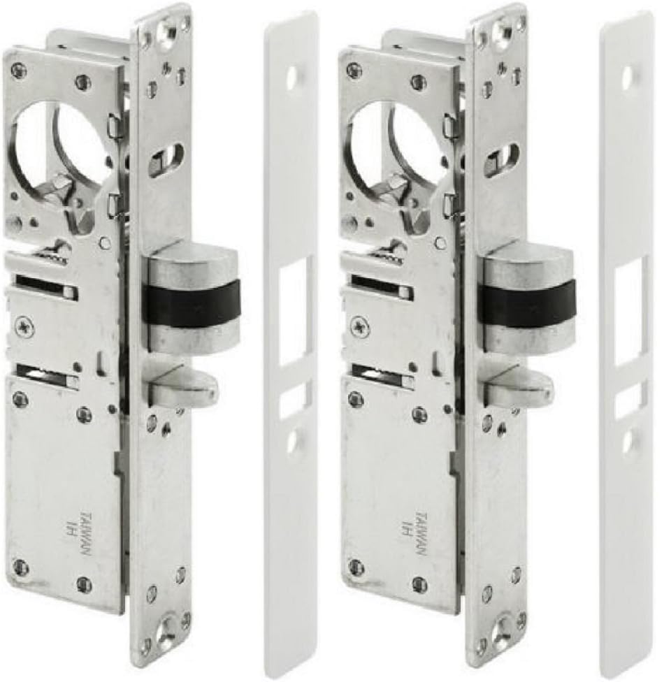 Pacific Doorware Storefront Door Mortise Deadlatch Adams Rite Style Lock in Aluminum (Left Hand, 1 1/8") (Pack of 2) - size: 1-1/8" Backset (Pack of 2), style: Left Hand