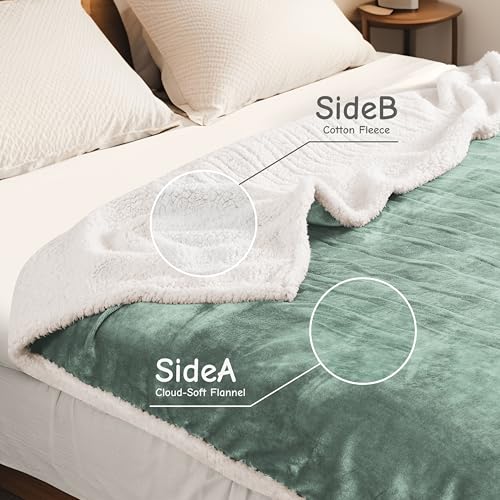Soypipo Electric Heated Blanket 72"x84", 9 Heat Settings 10-Hour Auto-Off - color: 09-light Green, size: Full 72"x84"