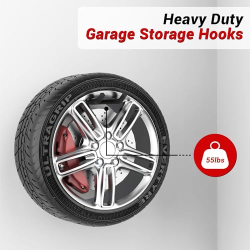 Ultrawall Garage Storage Hooks, Heavy Duty Steel Tool Organizer