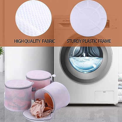 Bra Washing Bag for Laundry, Lingerie Bag for Washing Delicates, 8", 2Pcs - size: 2L(8x8x8")