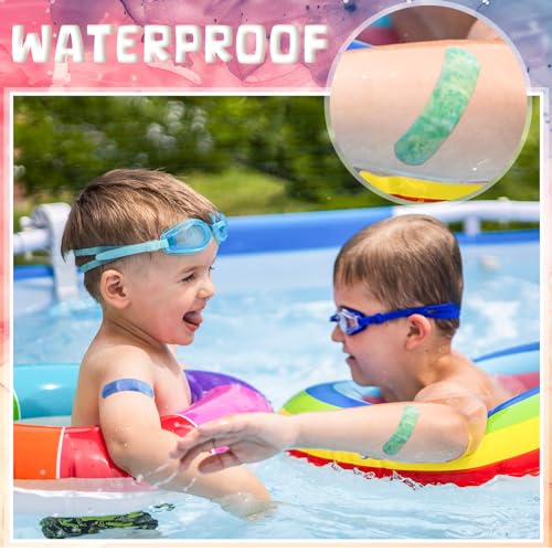 Panelee 120 Pcs Kids Bandages Bulk Waterproof Flexible, Colorful Style - style: Colorful Style
