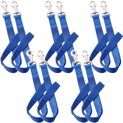 Nylon Horse Bucket Strap for Outdoor Feeders,Blue,10 Pcs - color: Blue