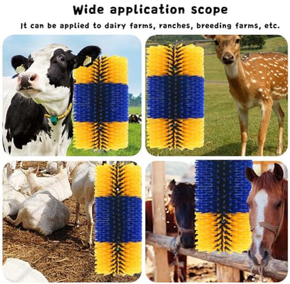 2/4PCS Livestock Physical Scratch Brush, Horse Cow Goat Physical Massage - size: 2pack