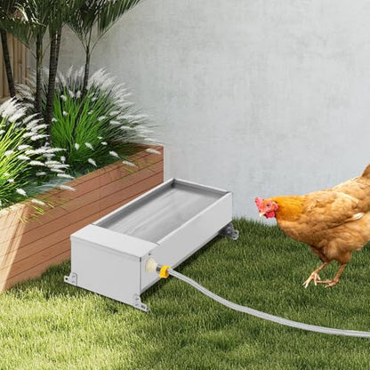 Automatic Livestock Water Tank, Large Capacity Self Filling Dog Waterer Tank, Animal Drinking Water Bowl with Float Valve, Suitable for Farms Home