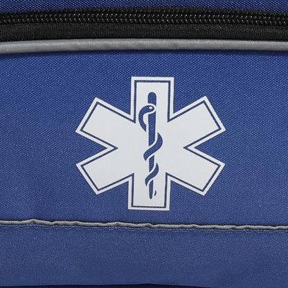 Empty Medicine Bag for Travelling Red First Aid Bag On Call Trauma Bag EMT First Responder Carrier Bag Medical Supplies Kit Emergency Bag for School(Bag only) - color: Blue
