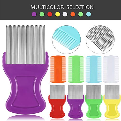 Maitys 8 Pcs Lice Combs Kids Pet, 3.5 x 2 Inch, 3.54 x 1.57 Inch, Classic - color: Classic, size: 3.5 x 2 Inch, 3.54 x 1.57 Inch