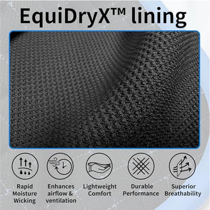 EQUINEWAVE Aria Soft Suede Dressage Saddle Pad – Breathable Moisture-Wicking Lining, Shock-Absorbing Cushion, Contoured Spine, English Horse Saddle Pad - color: Sky Blue