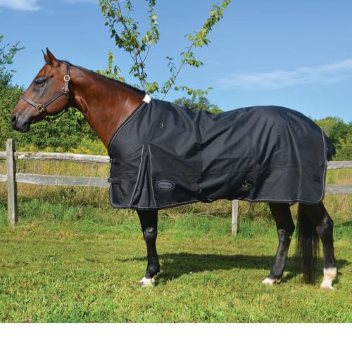 Country Pride Glacier Rainsheet, Waterproof Windproof Horse Blanket, 600D Cordura Outer Shell, Smooth Nylon Lining, Shoulder Gussets, Double Buckle Front, Adjustable Leg Straps, Tail Cover (64) - size: 64