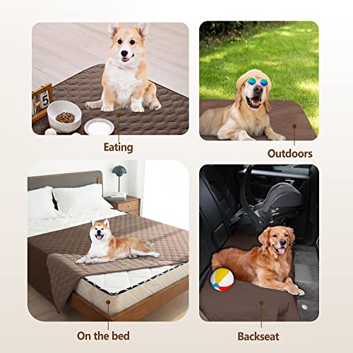gogobunny Waterproof Armchair Covers for Pets, Anti Hair and Easy Care - color: Dark Chocolate/Light Chocolate, size: 30x30 Inch (Pack of 1)