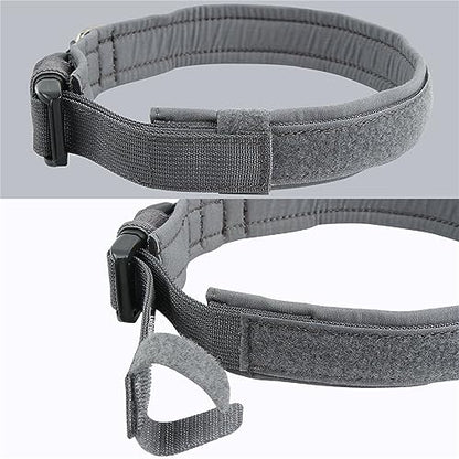 EXCELLENT ELITE SPANKER Tactical Nylon Padded Medium Dog Collar Adjustable - color: Grey, size: S-(13.2"-17.5")