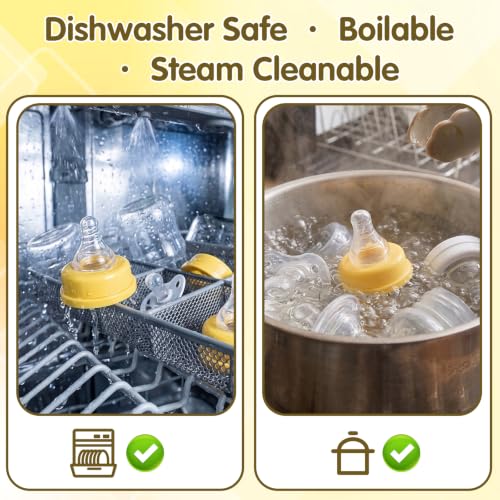 3Pcs Slow Flow Nipples for Similac and Enfamil Ready to Feed Bottles