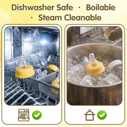 3Pcs Slow Flow Nipples for Similac and Enfamil Ready to Feed Bottles