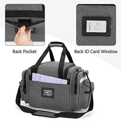 Damero Professional Medical Bag Empty, First Responder Trauma Bag, Gray - color: Gray