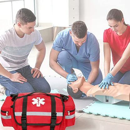 First Aid Bag Empty Trauma Medical Bag for Emergency First Responder Bag Organizer EMS/EMT Shoulder Carry Bag 13"x9"x7"