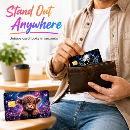 4PCS Sheep Credit Card Skin, Debit Cards Cover Personalized Stickers - color: Sheep