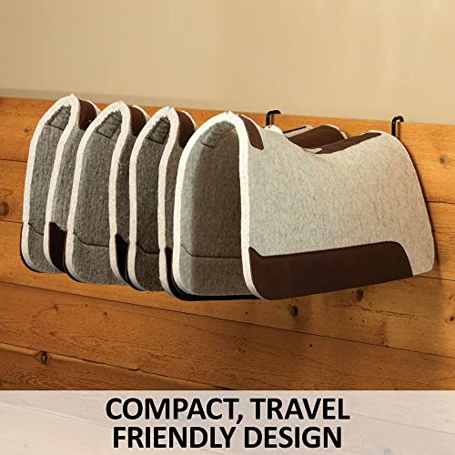 EASY-UP 4 Arm Swing Blanket and Pad Rack | Freestanding Portable Saddle Pad Rack for Horse Shows & Barns | Holds 4 Blankets or Pads | Removable Arms | Stable with T-Bar Base