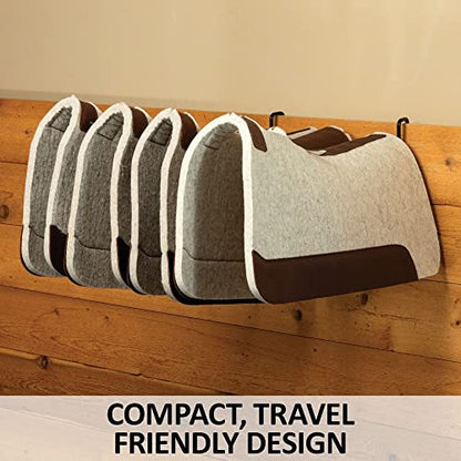 EASY-UP 4 Arm Swing Blanket and Pad Rack | Freestanding Portable Saddle Pad Rack for Horse Shows & Barns | Holds 4 Blankets or Pads | Removable Arms | Stable with T-Bar Base
