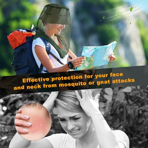 South to East Mosquito Head Net for Insect 2 Pack, Fly & Bug Protection - color: Green