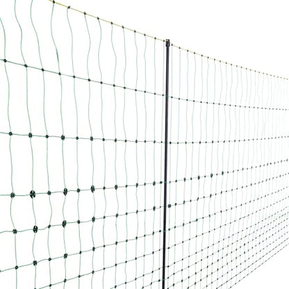 VEVOR Electric Fence Netting, 50" H x 164' L, Livestock Net Fencing with Posts & Stakes, Portable Mesh Nets for Goats, Sheep, Deer, Hogs, Dogs, Electric Fencing for Backyards, Gardens, Farms, Ranches - size: 50in x 164ft, style: Livestock