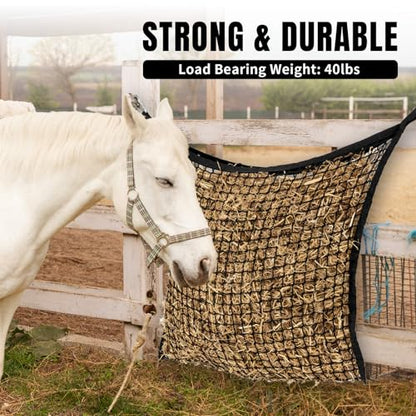 Slow Feed Hay Nets for Horses, Large Capacity Hay Bags, 4 Pack - size: 4PCS