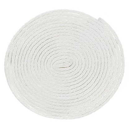 Golberg Solid Braid Poly Cotton Rope – (1/4 Inch x 100 Feet, White) - color: White, size: 1/4" x 100'