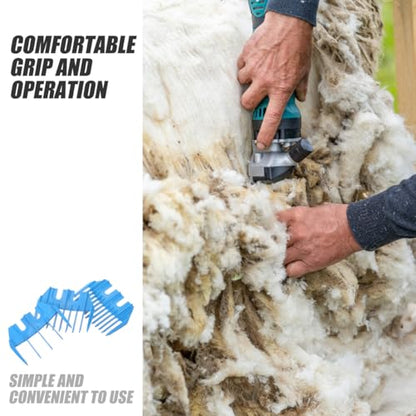 Sheep Trimmer Guide Attachment 3 pcs Plastic Clipper Guide for Sheep Shearing Precise Positioning Safe Grooming Trimming and Animal Coat Finishing