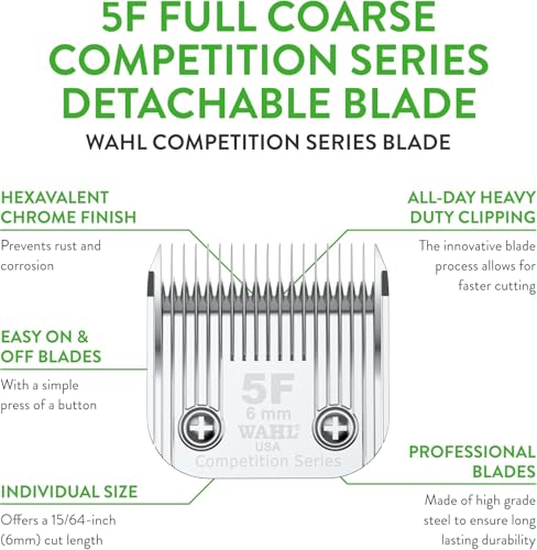Wahl Professional Animal Competition Blade, 2372-100, 5F - size: 5F