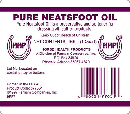 Horse Health Pure Neatsfoot Oil 32 Ounces - size: 32 Fl Oz (Pack of 1)