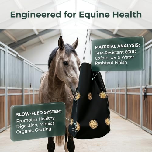 Hay Bag for Horses Horse Feed Bag Goat Slow Feeder 600D