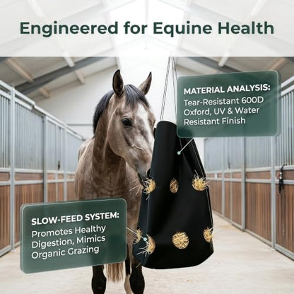 Hay Bag for Horses Horse Feed Bag Goat Slow Feeder 600D