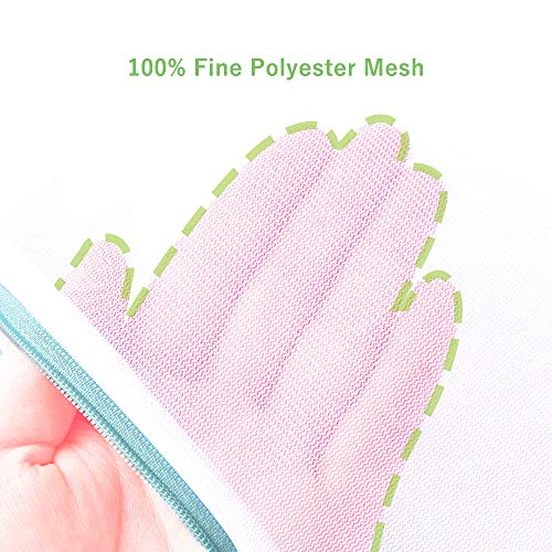 OTraki 2 PCS Mesh Laundry Bags, 16 x 20 inch Net Washing Bag with Zips Laundry Bags for Washing Machine Delicates Laundry Bag for Socks Bra Stockings Garment Underwear - size: M: 40x50CM