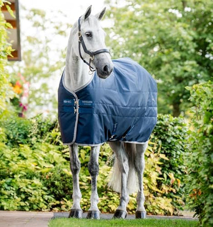 Horseware Ionic® Therapy Stable Blanket - Imperial Blue/Silver & Navy, 78 inches - size: 78 inches