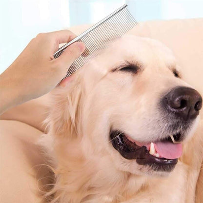 Dog Combs for Grooming, Metal Cat Comb for Long Haired