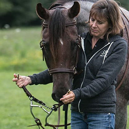 Schneiders Billy Royal Deluxe Trail Halter for Horses Bridle Combo | Convertible Halter/Bridle | Premium English Leather | Padded Comfort | Brass Hardware | Versatile Use