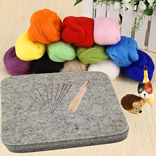 Wool Needle Felting Pad, Felting Mat, Wool Art Block Supplies, 6x6x1 inch | Needled Felting Mat, Woolen Block, Felting Tools, Thick and Firm, Needle Felting Base - size: 6inch*6inch