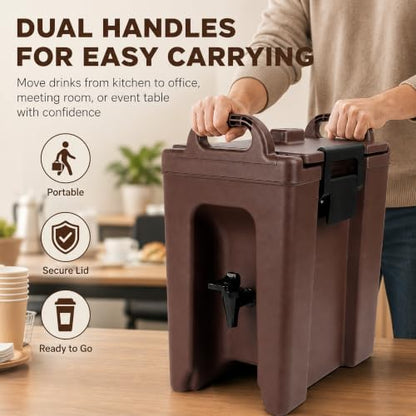 YUANHAO 2.5 Gallon Insulated Beverage Dispenser - size: 2.5 GAL