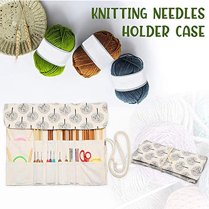 Teamoy Knitting Needle Crochet Hook Case Organizer Holder(up to 14"), Tree - color: Tree, size: 14 inches