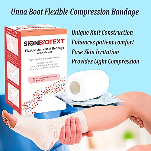 Flexible Unna Boot Fabric Bandages with Zinc and Calamine, First Aid Kit Emergency Supplies, Ankle Brace Compression Bandage Wrap, Wound Care Supplies, 4 Inches X 30 Feet - size: Pack of 3, style: 4" Zinc and Calamine