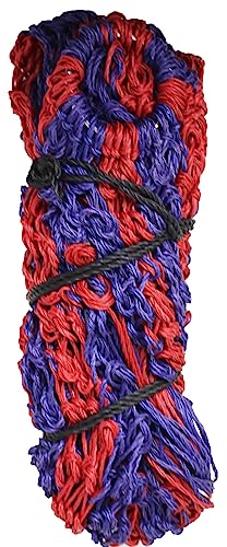 Rope Braided Poly Horse Stall Trailer Hanging Slow-Feed Hay Bag 609SE-Ring - color: Purple Red