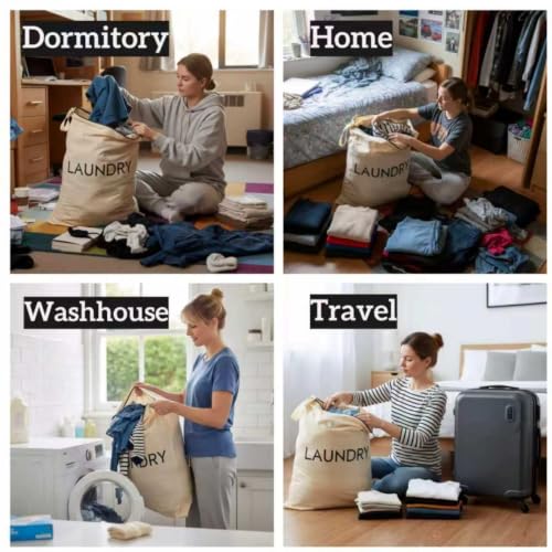 23.6" x17.3" Dirty Clothes Bag for Traveling and Camping