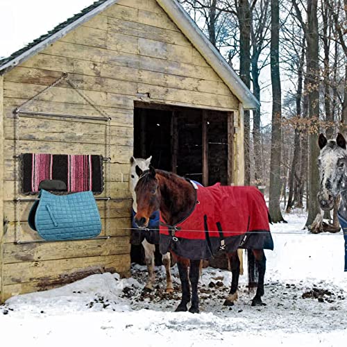 Horse Blanket Rack Heavy Duty Stainless Steel Blanket Holder for Horse Blankets Pads Saddle Blankets,24 * 44 inches