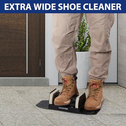 WORKPRO Extra Wide Boot Cleaner, Shoe Brush Scraper Scrubber Outdoor | Extra Wide,Length 19'' (48.5 cm), Heavy Duty Boot Brush, All Weather fits for Farm, Porch, Indoors & Outdoors - style: extra wide
