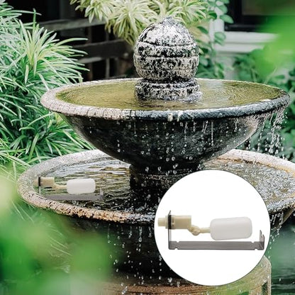 Auto Water Fountain Fill System Float Valve Kit Adjustable Arm Outdoor